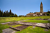 Aquileia (Udine) - area delle case romane e gli oratori paleo-cristiani.